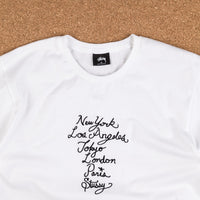 Stussy Cursive Embroidered T-Shirt - White thumbnail