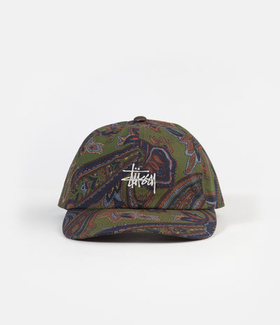 Stussy Cypress Paisley Low Pro Cap - Olive
