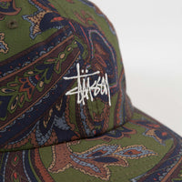 Stussy Cypress Paisley Low Pro Cap - Olive thumbnail