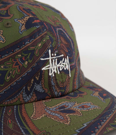 Stussy Cypress Paisley Low Pro Cap - Olive