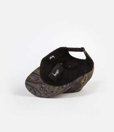 Stussy Cypress Paisley Low Pro Cap - Olive