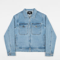 Stussy Denim Garage Jacket in Light Blue thumbnail