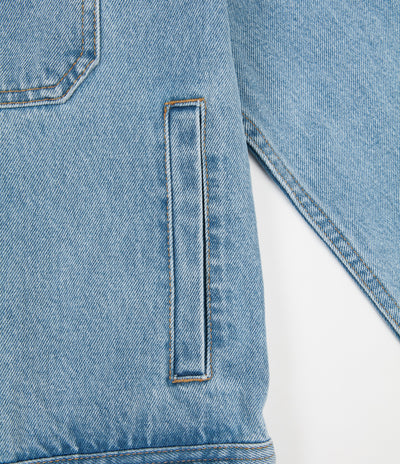 Stussy Denim Garage Jacket in Light Blue