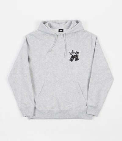 Stussy Dominoes Hoodie - Ash Heather