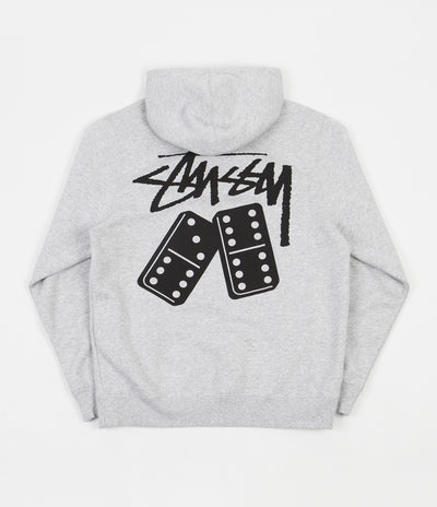 Stussy Dominoes Hoodie - Ash Heather