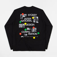 Stussy Dot Collage Long Sleeve T-Shirt - Black thumbnail