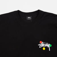 Stussy Dot Collage Long Sleeve T-Shirt - Black thumbnail