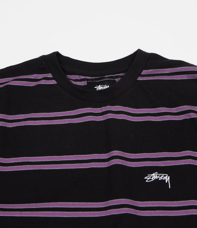 Stussy Double Stripe T-Shirt - Black