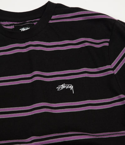 Stussy Double Stripe T-Shirt - Black