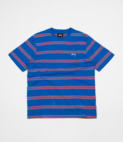 Stussy Double Stripe T-Shirt - Blue