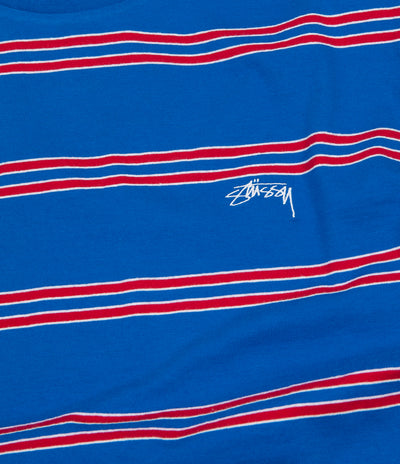 Stussy Double Stripe T-Shirt - Blue