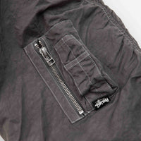 Stussy Dyed Nylon Bomber Jacket - Charcoal thumbnail