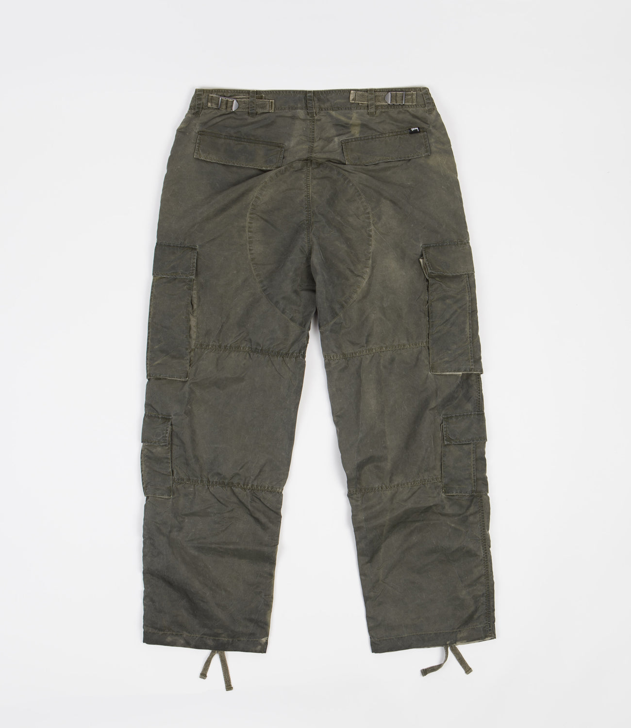 Stussy Dyed Nylon Suplus Cargo Pants - Olive | Flatspot