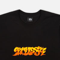 Stussy Flames T-Shirt - Black thumbnail