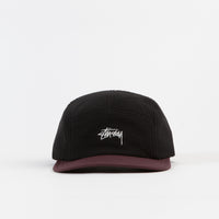 Stussy Fleece Nylon Mix Camp Cap - Black thumbnail