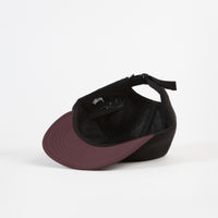 Stussy Fleece Nylon Mix Camp Cap - Black thumbnail