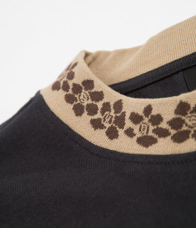 Stussy Flower Mockneck Sweatshirt - Black