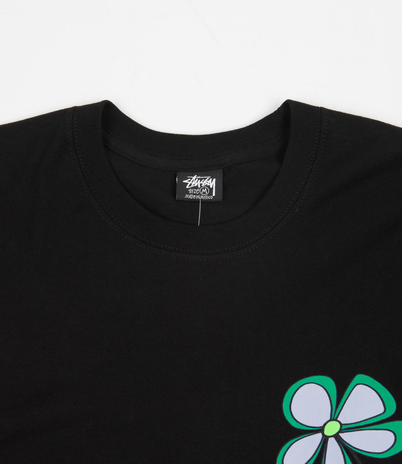 Stussy Flower T-Shirt - Black | Flatspot