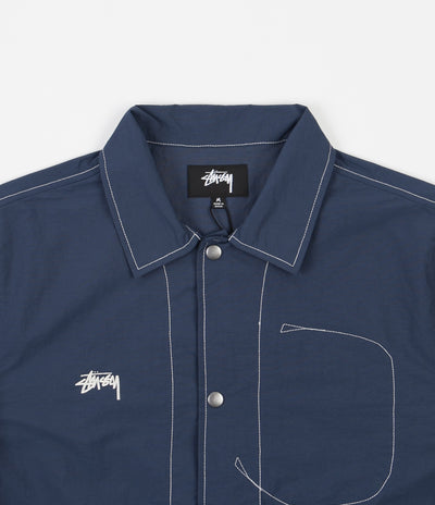 Stussy Folsom Coach Jacket - Navy | Flatspot