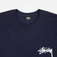 Stussy Fuzzy Dice T-Shirt - Navy thumbnail