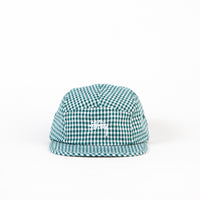 Stussy Gingham Stock Camp Cap - Green thumbnail