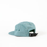Stussy Gingham Stock Camp Cap - Green thumbnail