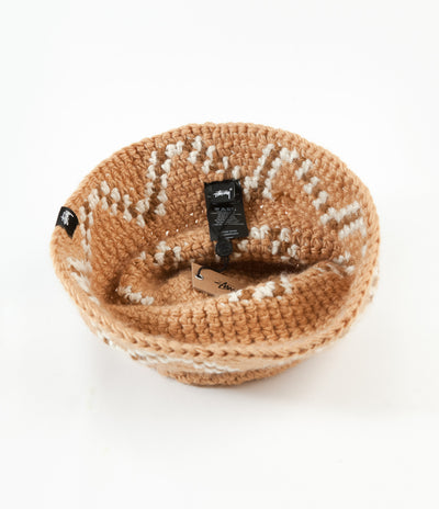 Stussy Giza Knit Bucket Hat - Brown