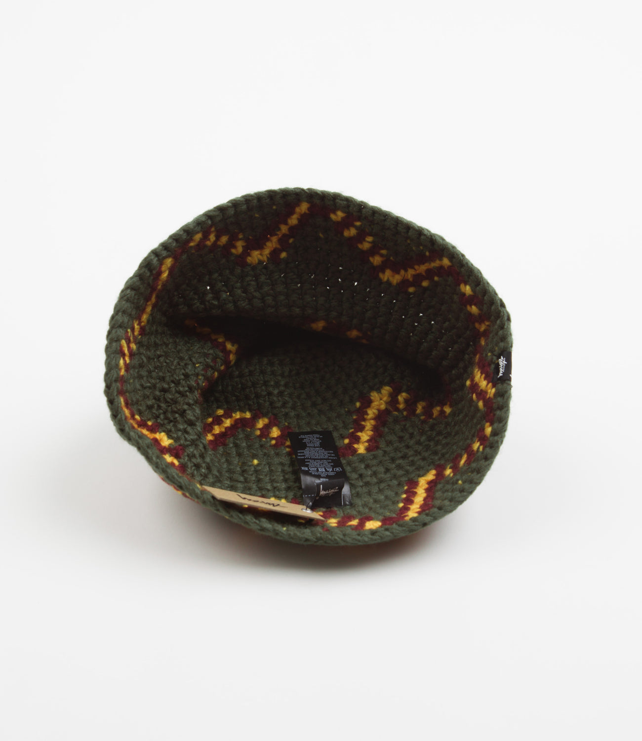 Stussy Giza Knit Bucket Hat - Olive | Flatspot