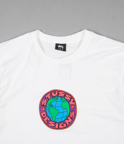 Stussy Globe T-Shirt - White