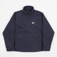 Stussy Half Zip Mock Neck Fleece - Navy thumbnail