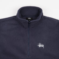 Stussy Half Zip Mock Neck Fleece - Navy thumbnail