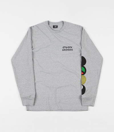 Stussy Harmony Long Sleeve T-Shirt - Ash Heather