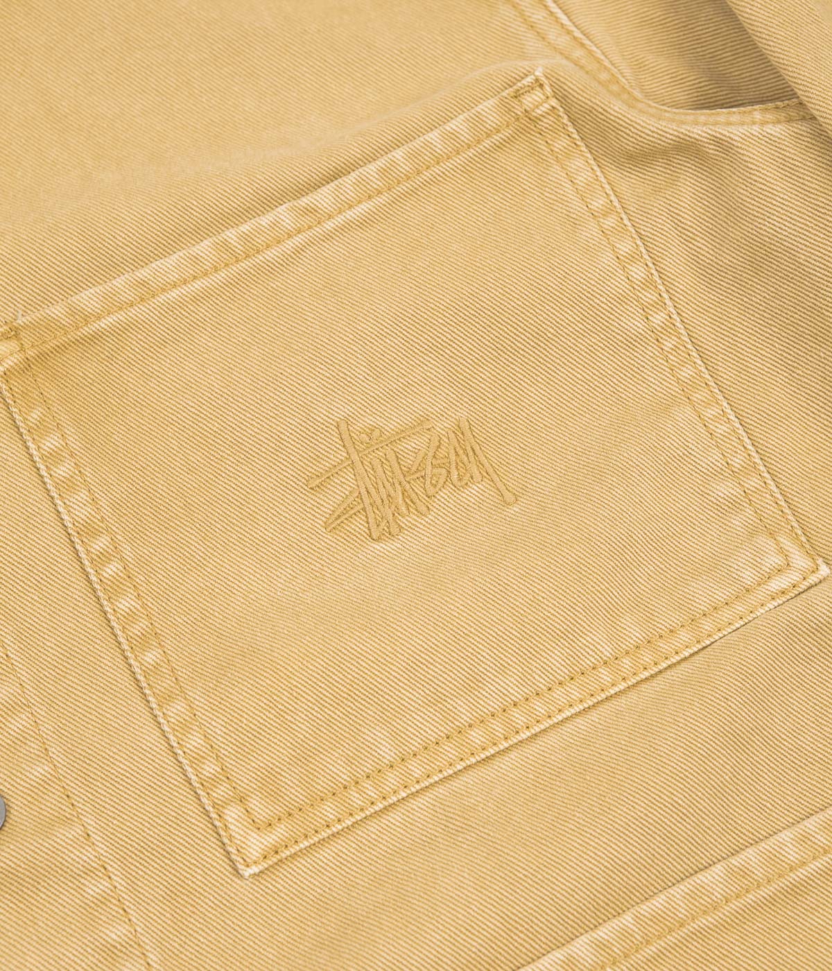 Stussy Heavy Wash Chore Jacket - Gold | Flatspot