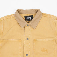 Stussy Heavy Wash Chore Jacket - Gold | Flatspot