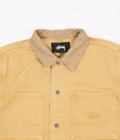 Stussy Heavy Wash Chore Jacket - Gold