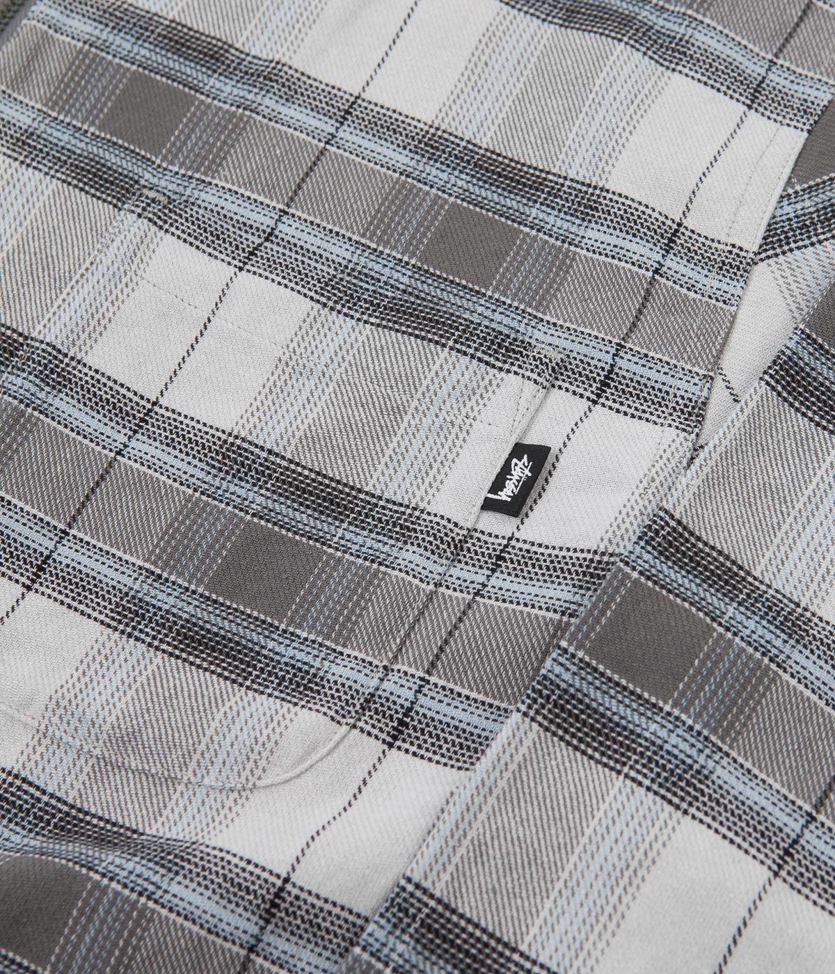 Stussy Heritage Plaid Zip Shirt - Grey | Flatspot Stussy Heritage Plaid Zip Shirt - Grey | Flatspot