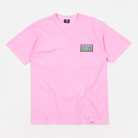 Stussy Horizon Pigment Dyed T-Shirt - Pink thumbnail