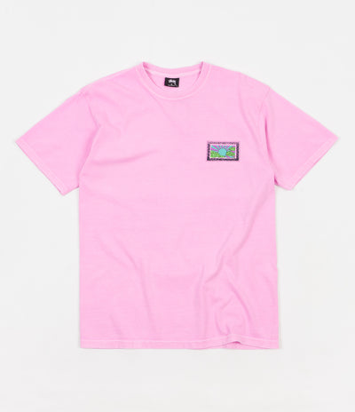 Stussy Horizon Pigment Dyed T-Shirt - Pink