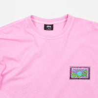 Stussy Horizon Pigment Dyed T-Shirt - Pink thumbnail