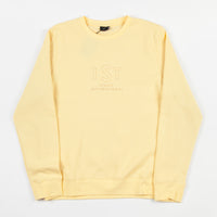 Stussy I.S.T. Applique Crewneck Sweatshirt - Pale Yellow thumbnail