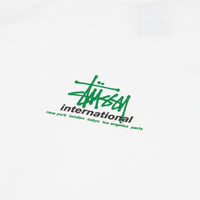 Stussy International T-Shirt - White / Green thumbnail