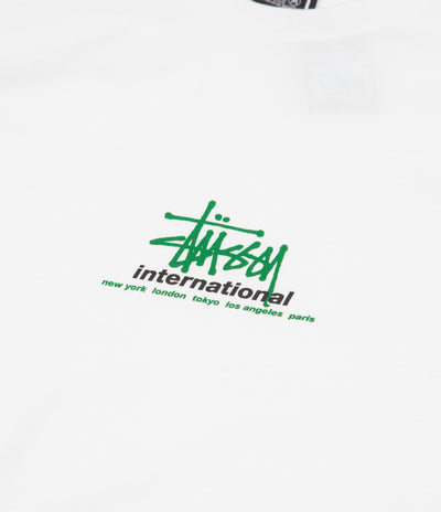 Stussy International T-Shirt - White / Green
