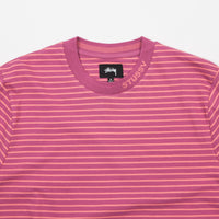 Stussy Jack Stripe T-Shirt - Berry thumbnail