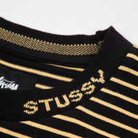 Stussy Jack Stripe T-Shirt - Black thumbnail
