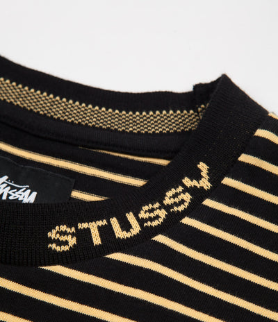 Stussy Jack Stripe T-Shirt - Black