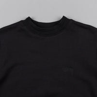 Stussy Jacquard Collar Crewneck Sweatshirt - Black thumbnail