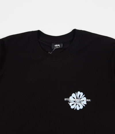 Stussy Laguna Flower T-Shirt - Black