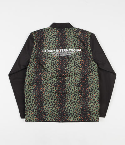 Stussy Leopard Panel Jacket - Black