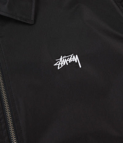 Stussy Leopard Panel Jacket - Black