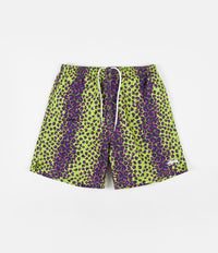 Stussy Leopard Water Shorts - Lime